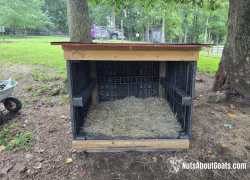 DIY Goat Shelter With Plastic Pallets