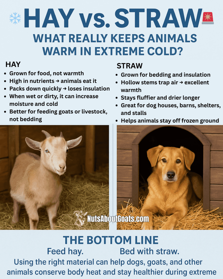 Hay vs. Straw What Really Keeps Animals Warm in Extreme Cold